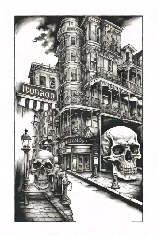 Bourbon Street Empty Dark