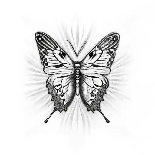 Butterfly With Skull