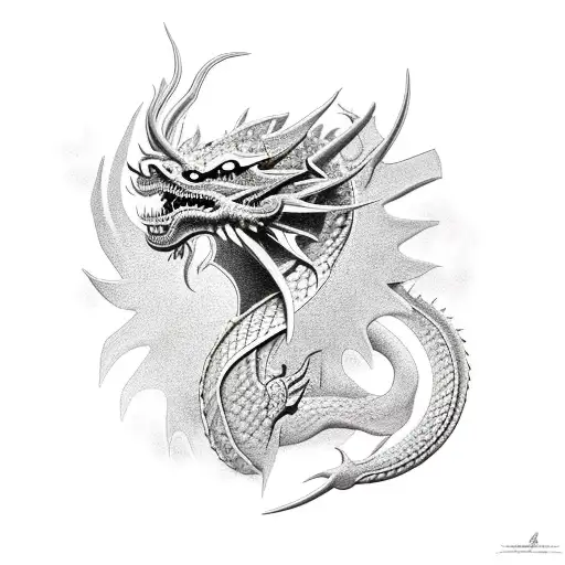 Black Scandinavian Dragon