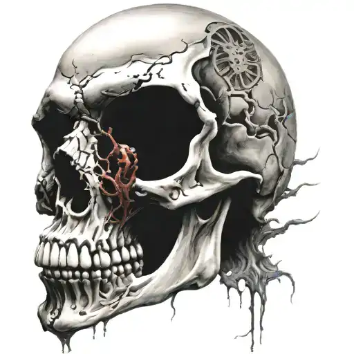 Skull In Mouth Clock