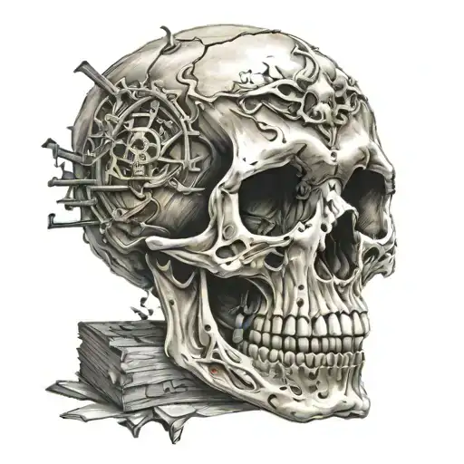 Skull And Damaged Deck Number 7