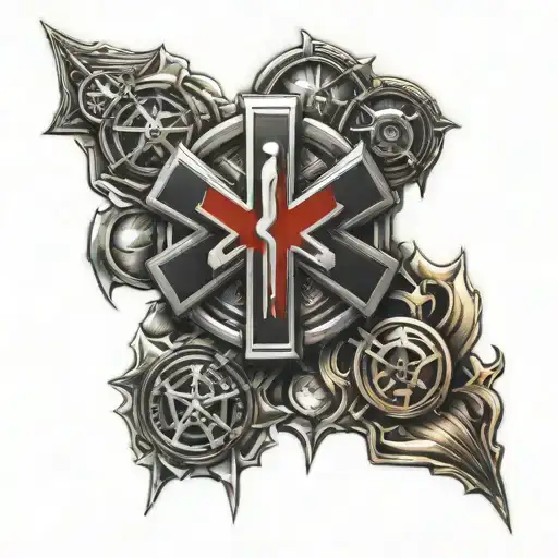 Paramedic Symbol Surrounded