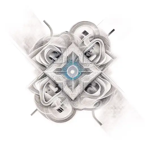 An Abstract Geometric Design Symbolizing The Euphoria And Satisfaction Derived From Masturbation