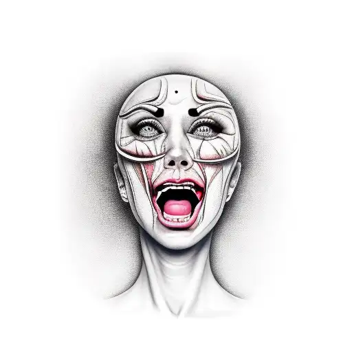 Face Screaming In Pain