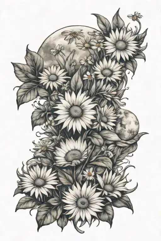 Moon Books Daisies Ocean