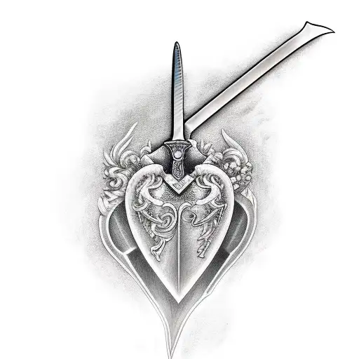 Sword Going Through Hearts