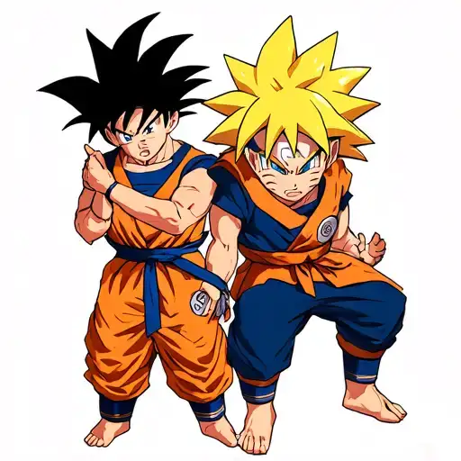 Naruto Y Goku Dragon Ball