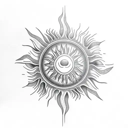 A Realistic Sun Rising Over A Mountain Range