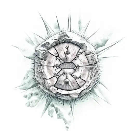 A Realistic Cactus With Intricate Rock Formations As Its Base