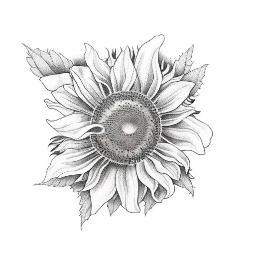 Sunflower And Hibiscus