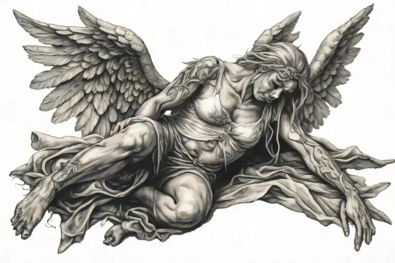 Fallen Angel Painting Inspired