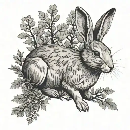 Forest Minimalist Rabbit