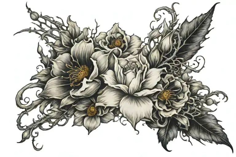 Spooky Flowers Blooming