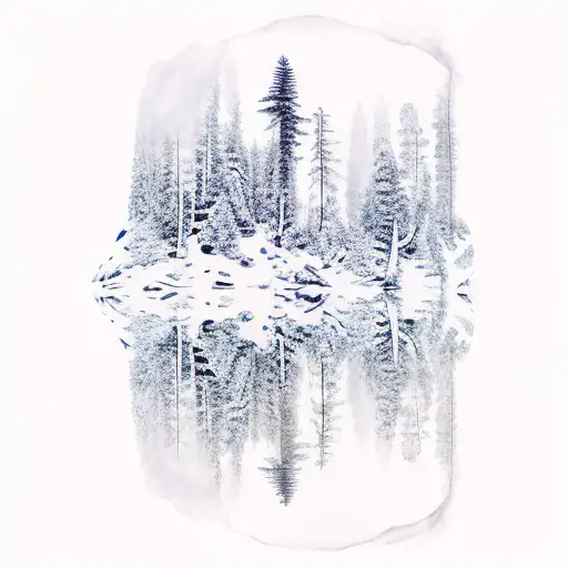 Lake Baikal And Coniferous Forest