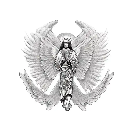 Orthodox Cross Angel