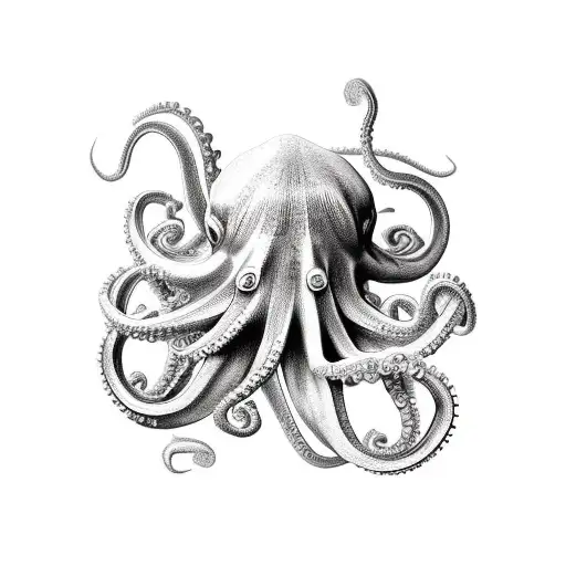 Red Octopus Stretching