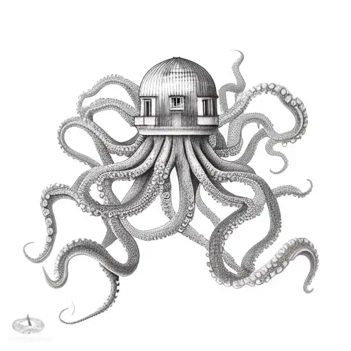 Octopus And Lighthouse