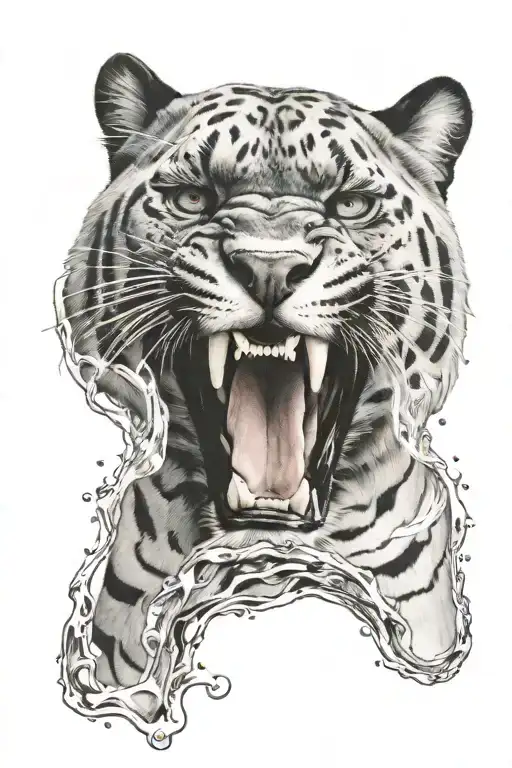 Half Face Half Panther Water