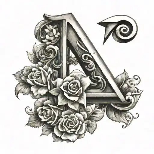 Letter A With Love And Loyalty