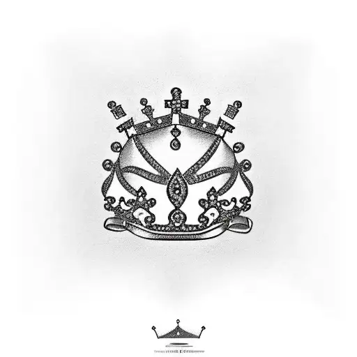 Crown On The Tree Near The Cemetry Fense