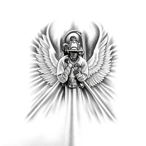 Firefighter In Heaven