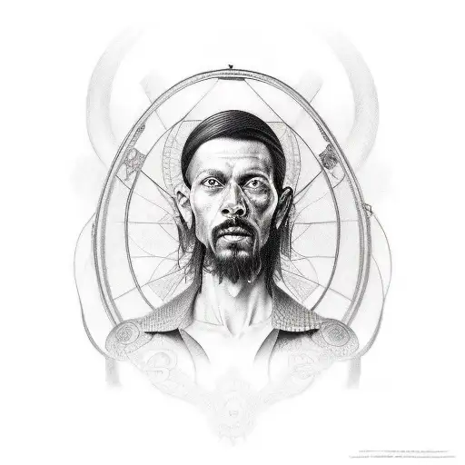 Realistic Portrait Of A Korol I Shut Band Member