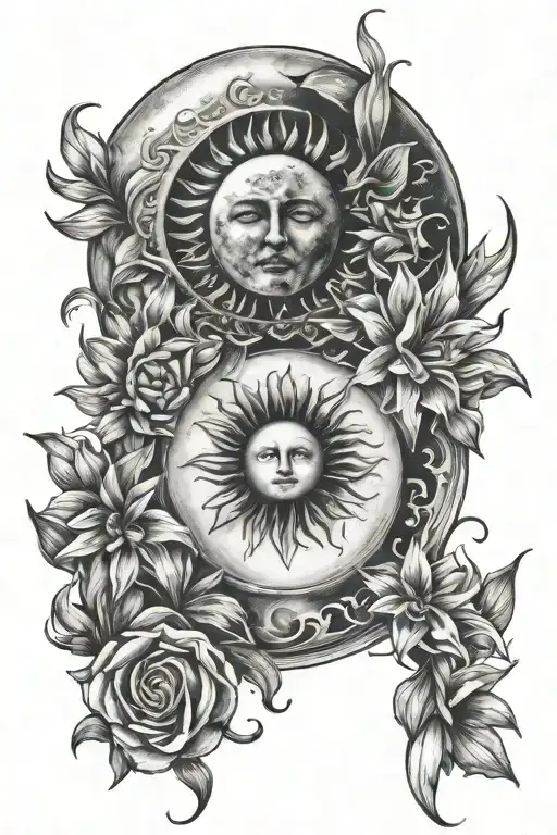 Moon And Sun With Lilys Straight