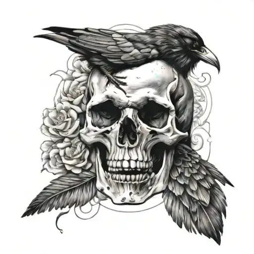 Raven And Skull