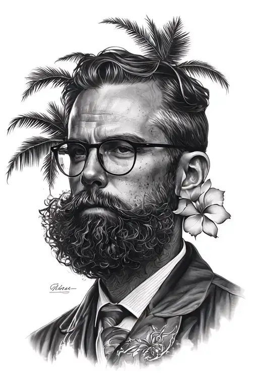 Island Black Doctor Tattoo Design