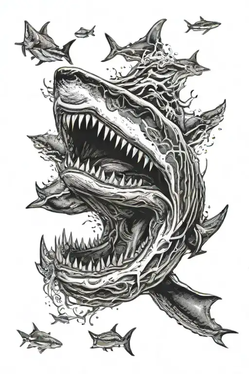 Great White Shark Mouth Open