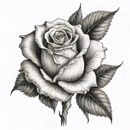 Single Rose With The Name Gonzalez In The Stem