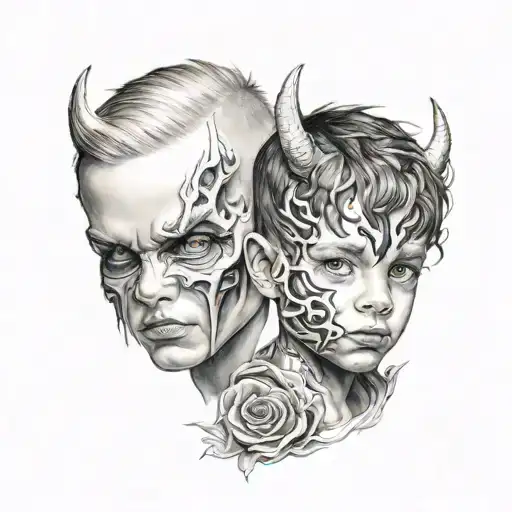One Kid With Two Parts Good And Evil