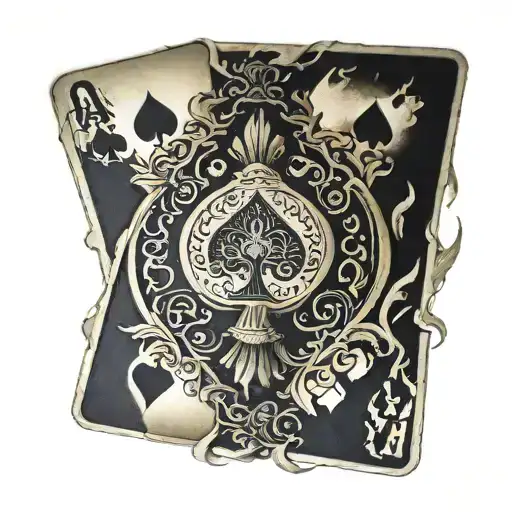 Queen Of Spades Playing Card