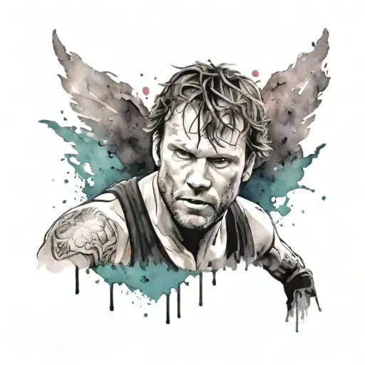 Wwe Dean Ambrose Water Color