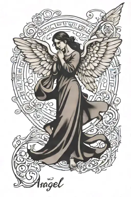 Angel And Name Of My Parents In Arabic Text