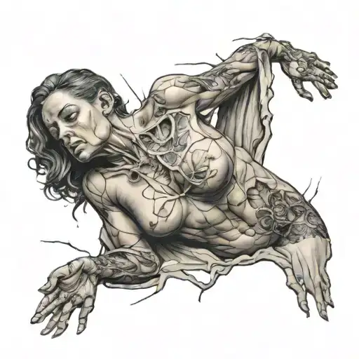 Broken Woman Body Statue