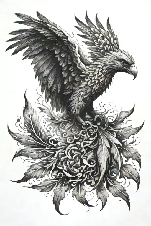 Phoenix Rising From Ashes