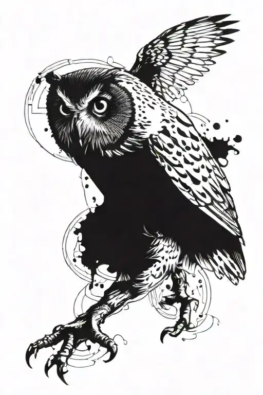 Owl Incorporated Into Semicolon Inside