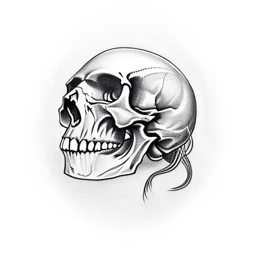 Skull That Smokes Weed And Holds A Bottle Of Alcohol