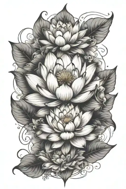 Lotus Flower Surrounded