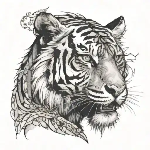 Tiger And Egal Sumerian Design