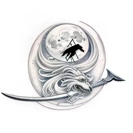 Sword And Moon And Sword