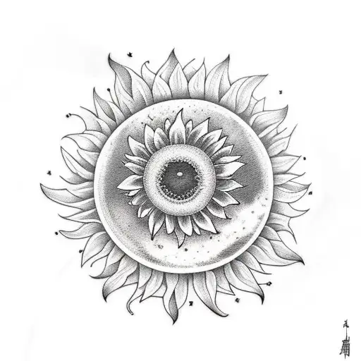 Sword And Moon And Sunflower