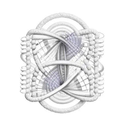 Dna Coil In Shape Fo An Hourglass