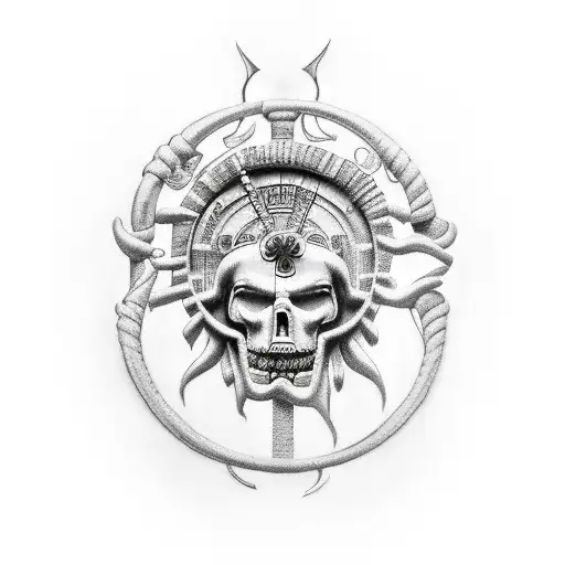 Carpe Diem And Memento Mori With A Spartan