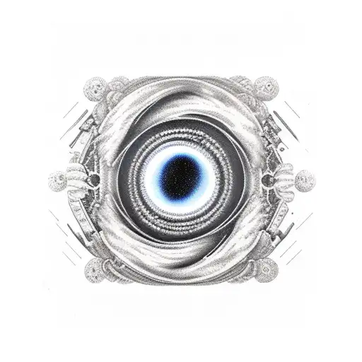 Black Hole With Broken Planet