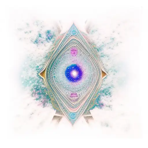 Yoga Pose With A Galaxy As The Background