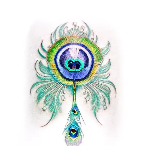 Peacock With Eyes In The Feathers