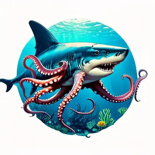 Sharks And Octopus