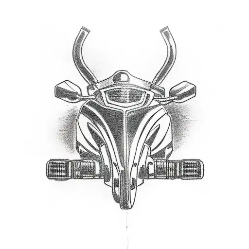 A Motorcycle Speeding Through A Mountain Pass